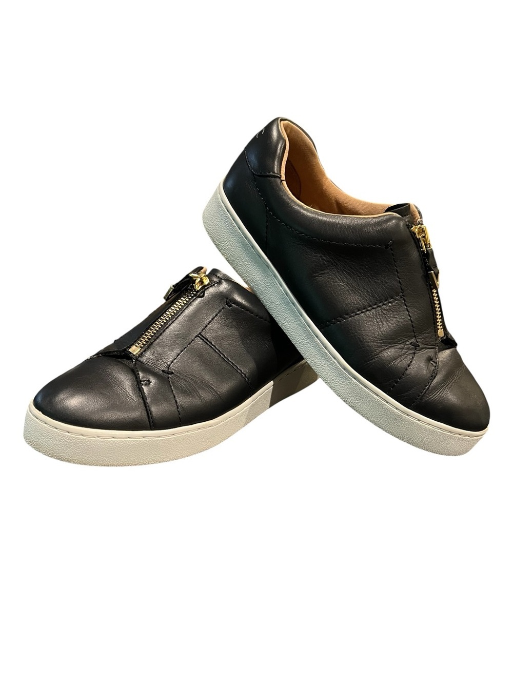 Women’s Vionic Splendid Ellis Blk Leather Performance Orthotic Sneaker Size 6.5.